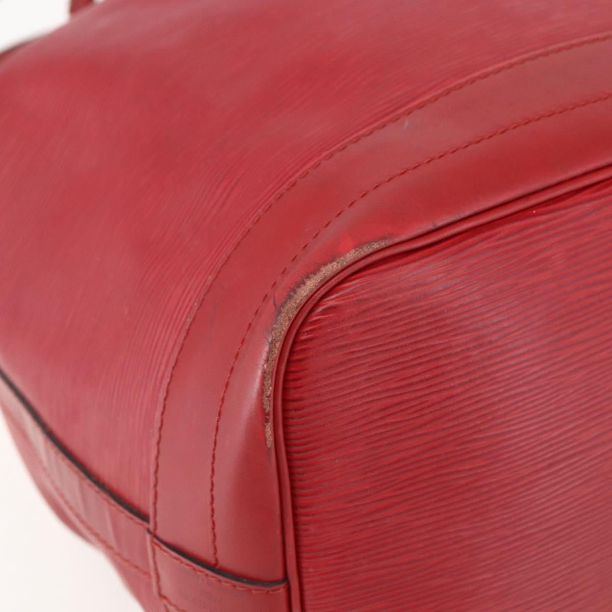 LOUIS VUITTON Epi Noe Shoulder Bag Red M44007 LV Auth ka549
