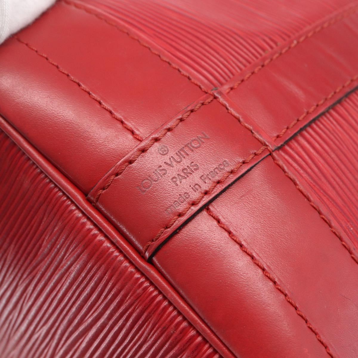 LOUIS VUITTON Epi Noe Shoulder Bag Red M44007 LV Auth ka549