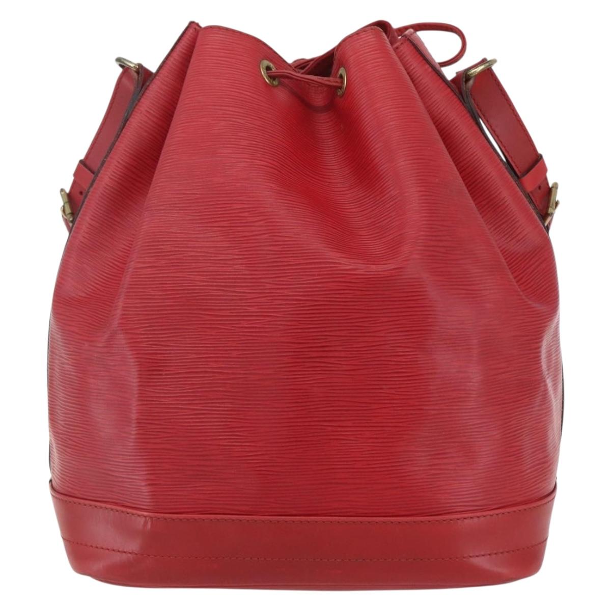 LOUIS VUITTON Epi Noe Shoulder Bag Red M44007 LV Auth ka549