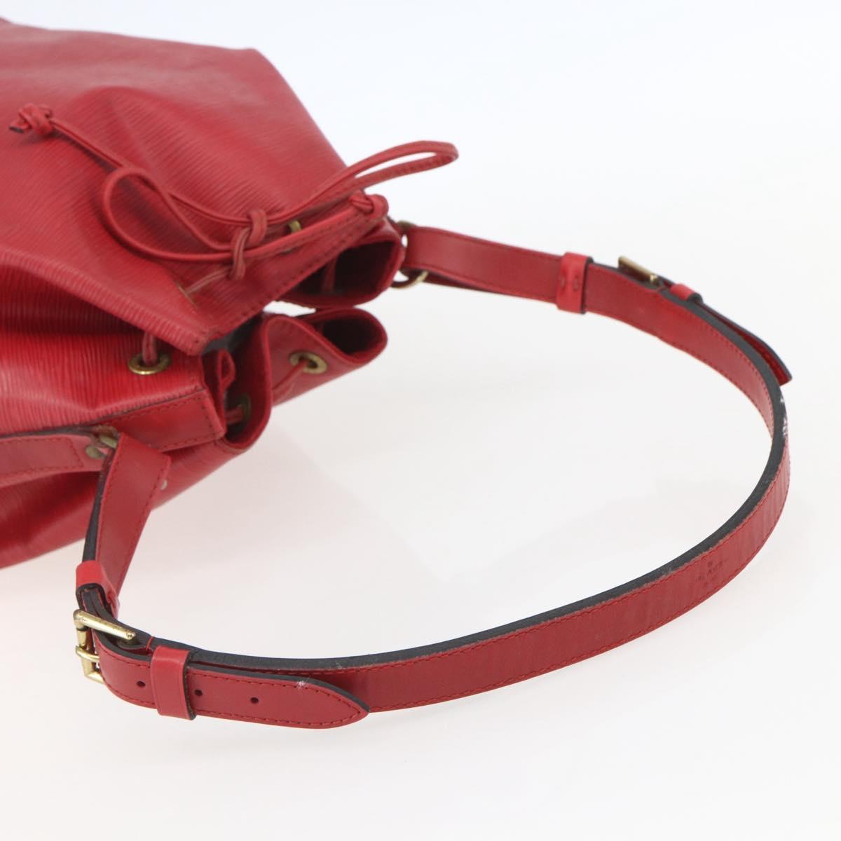 LOUIS VUITTON Epi Noe Shoulder Bag Red M44007 LV Auth ka549
