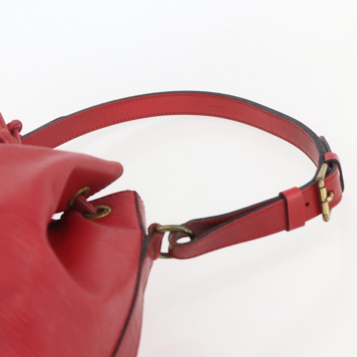 LOUIS VUITTON Epi Noe Shoulder Bag Red M44007 LV Auth ka549