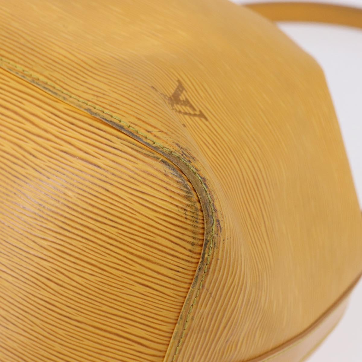 LOUIS VUITTON Epi Petit Noe Shoulder Bag Tassili Yellow M44109 LV Auth ka5491