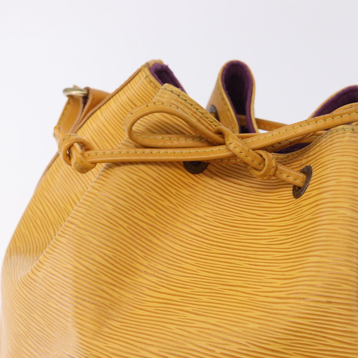 LOUIS VUITTON Epi Petit Noe Shoulder Bag Tassili Yellow M44109 LV Auth ka5491