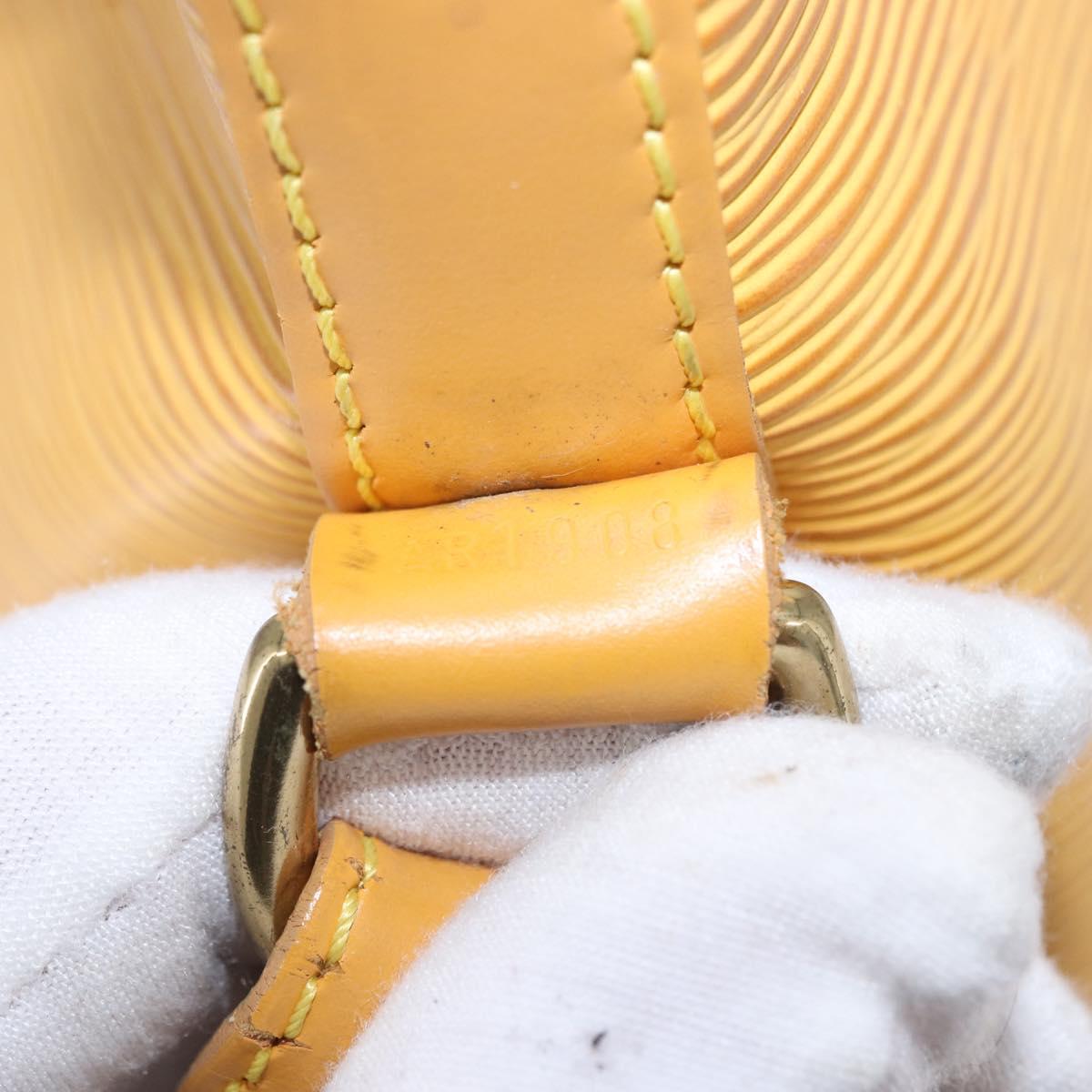 LOUIS VUITTON Epi Petit Noe Shoulder Bag Tassili Yellow M44109 LV Auth ka5491