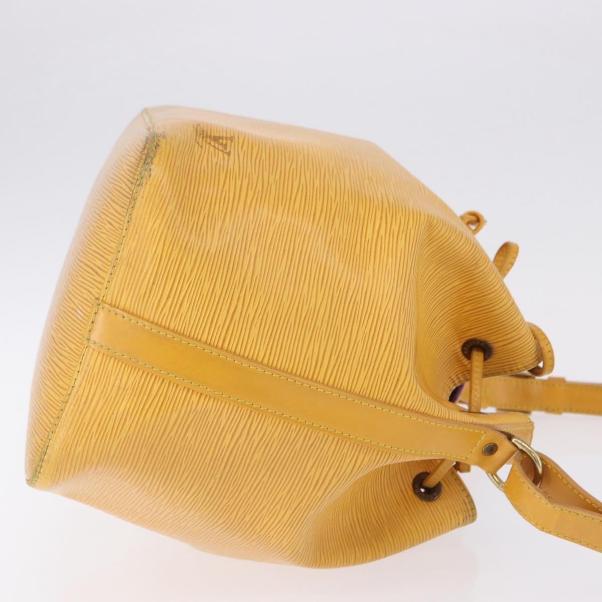 LOUIS VUITTON Epi Petit Noe Shoulder Bag Tassili Yellow M44109 LV Auth ka5491