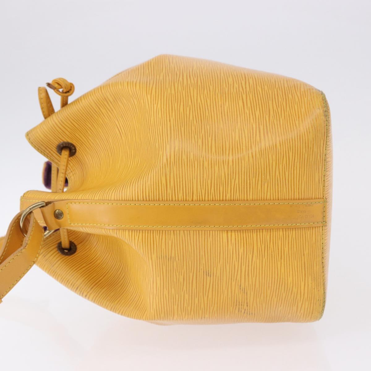 LOUIS VUITTON Epi Petit Noe Shoulder Bag Tassili Yellow M44109 LV Auth ka5491