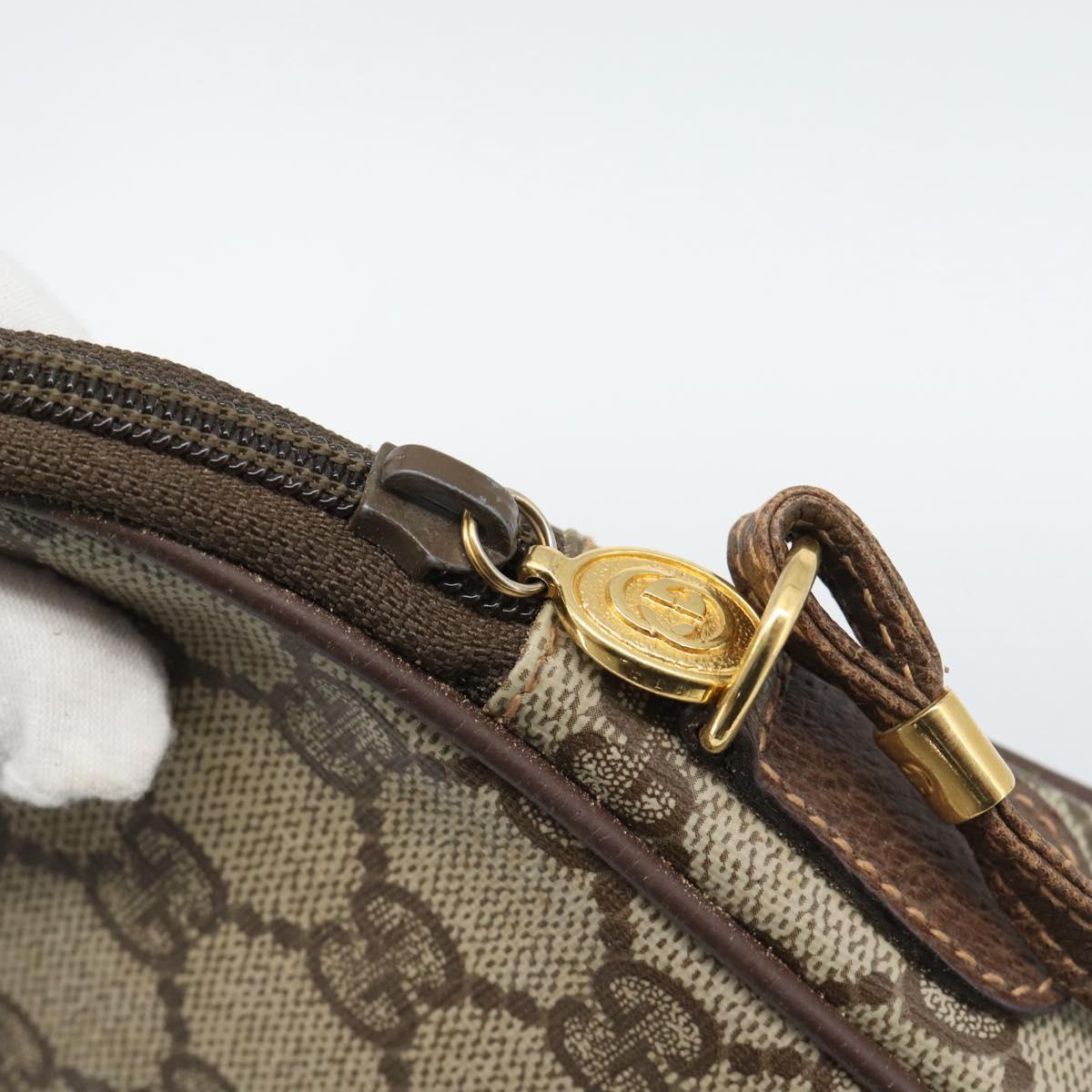 GUCCI GG Supreme Shoulder Bag PVC Leather Beige Gold 007 115 6428 Auth ka5493