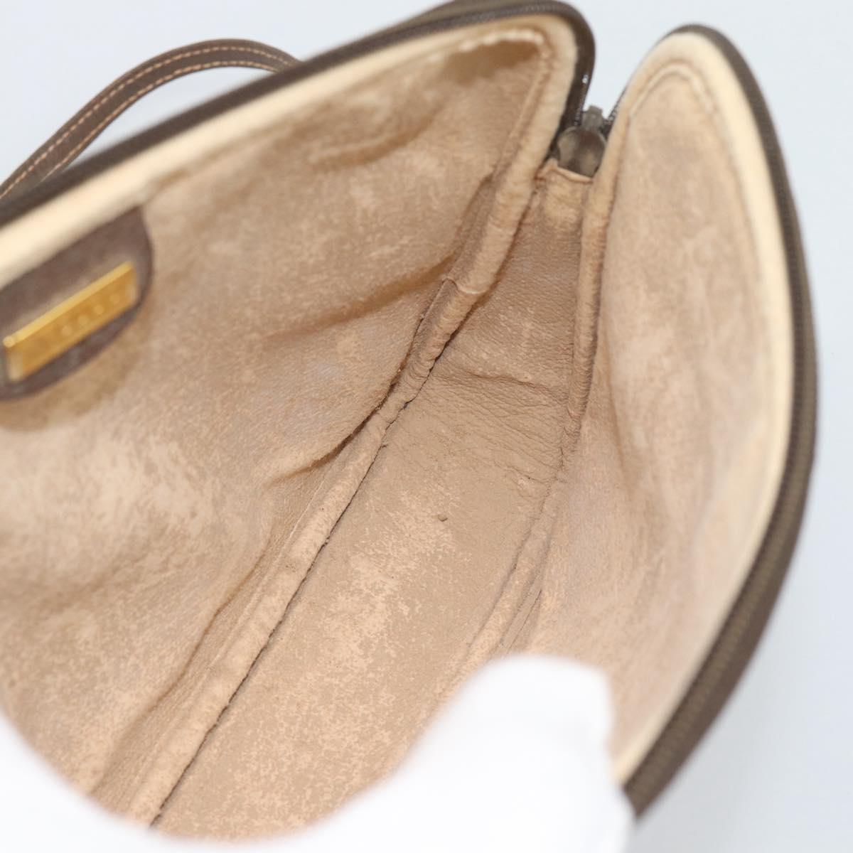 GUCCI GG Supreme Shoulder Bag PVC Leather Beige Gold 007 115 6428 Auth ka5493
