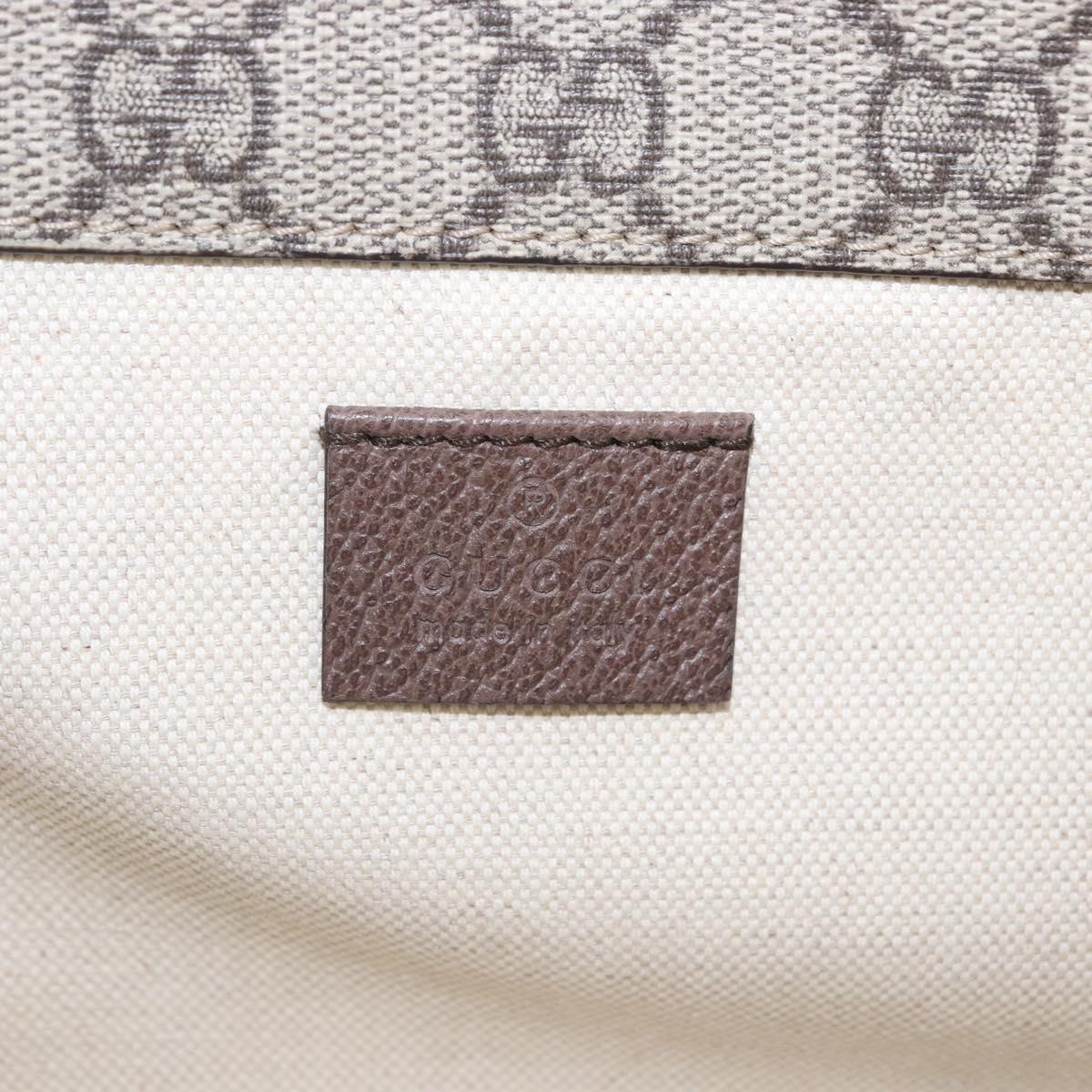 GUCCI GG Supreme Cathead Small Messenger Bag PVC Beige Gold 501050 Auth ka5496M