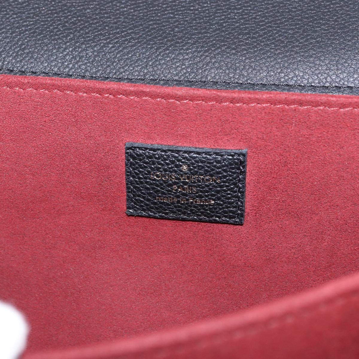 LOUIS VUITTON Monogram Empreinte Pochette Metis MM Black M45773 LV Auth ka5497SAV