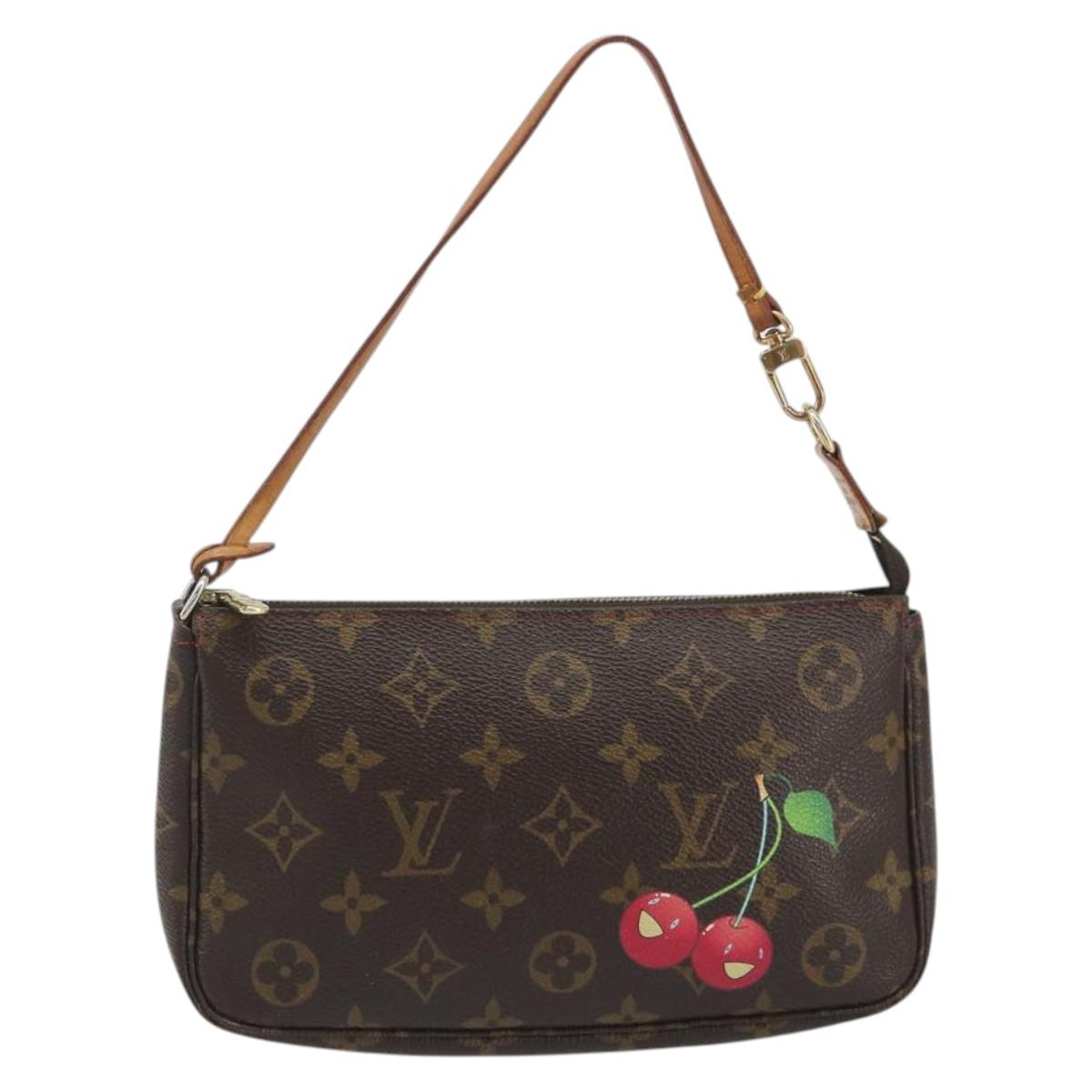 LOUIS VUITTON Monogram Cherry Pochette Accessoires Accessory Pouch M95008 LV Auth ka5500A