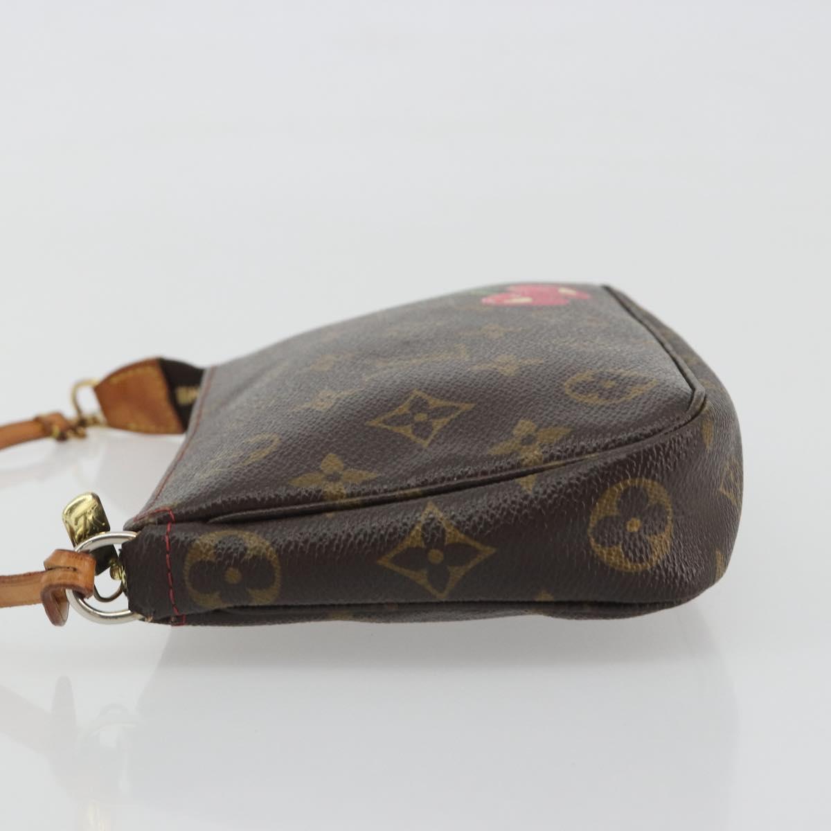 LOUIS VUITTON Monogram Cherry Pochette Accessoires Accessory Pouch M95008 LV Auth ka5500A
