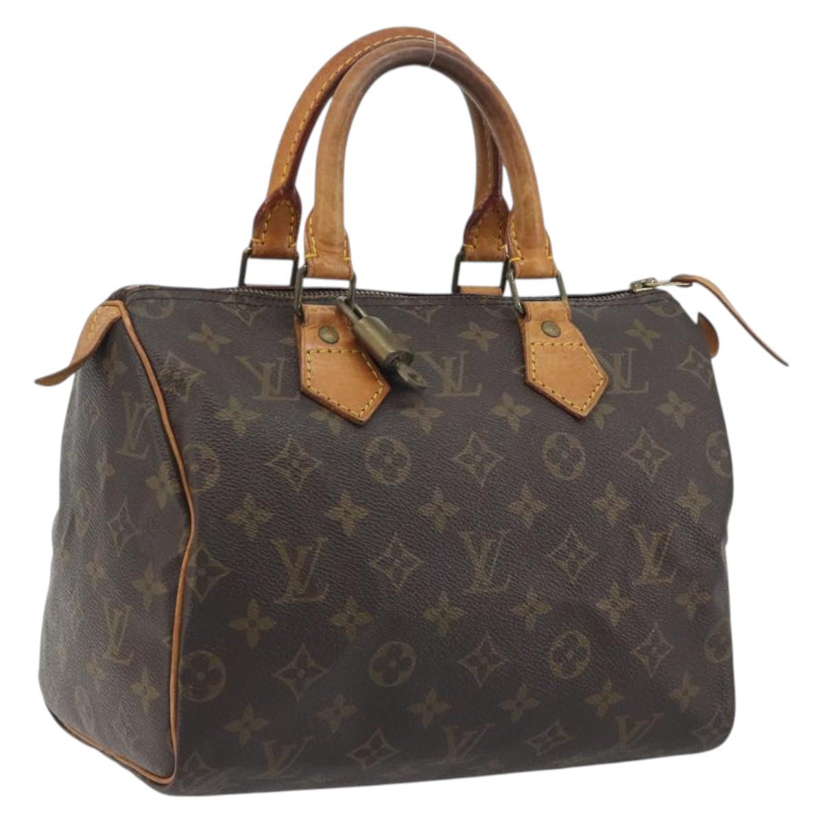 LOUIS VUITTON Monogram Speedy 25 Hand Bag M41528 LV Auth ka5502A