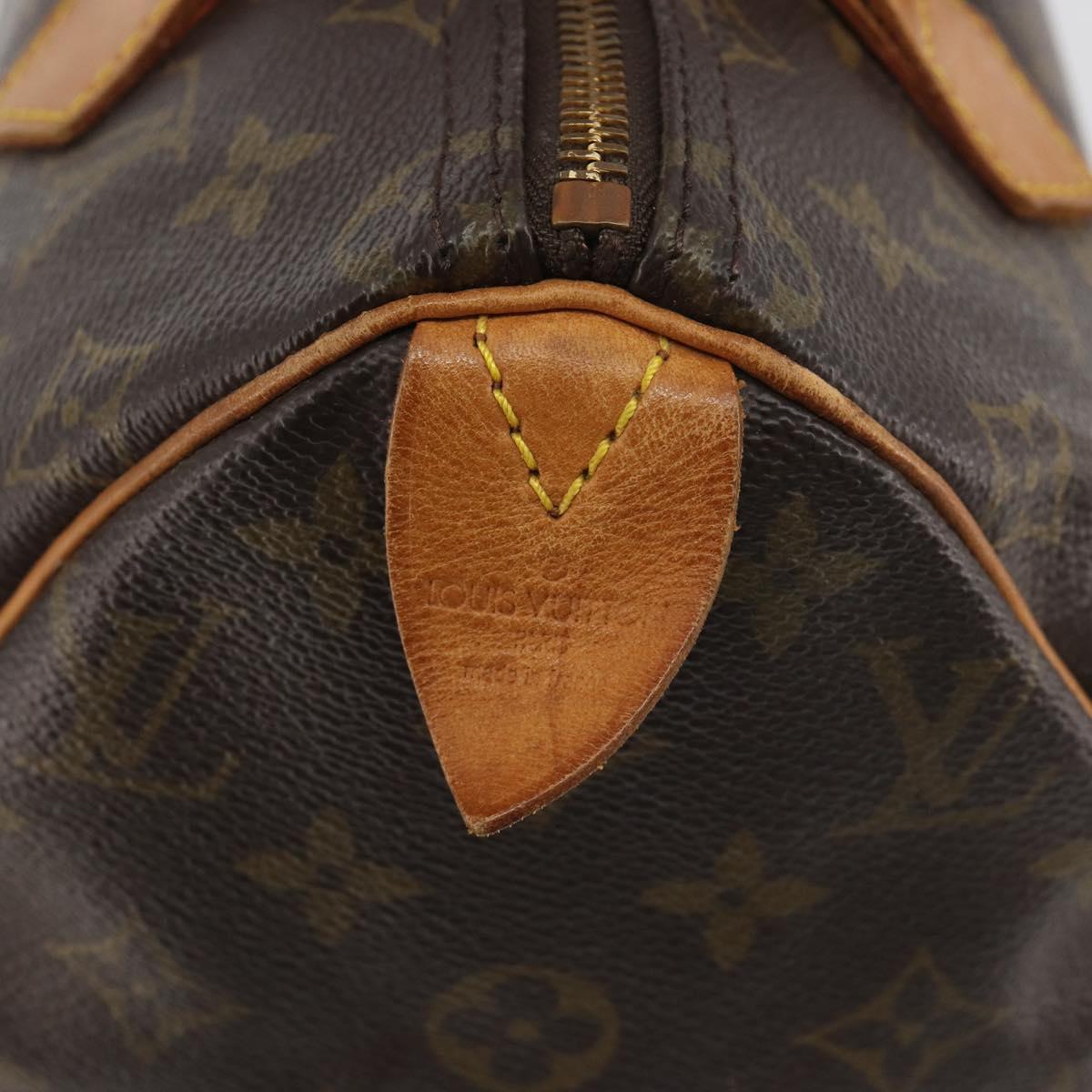LOUIS VUITTON Monogram Speedy 25 Hand Bag M41528 LV Auth ka5502A