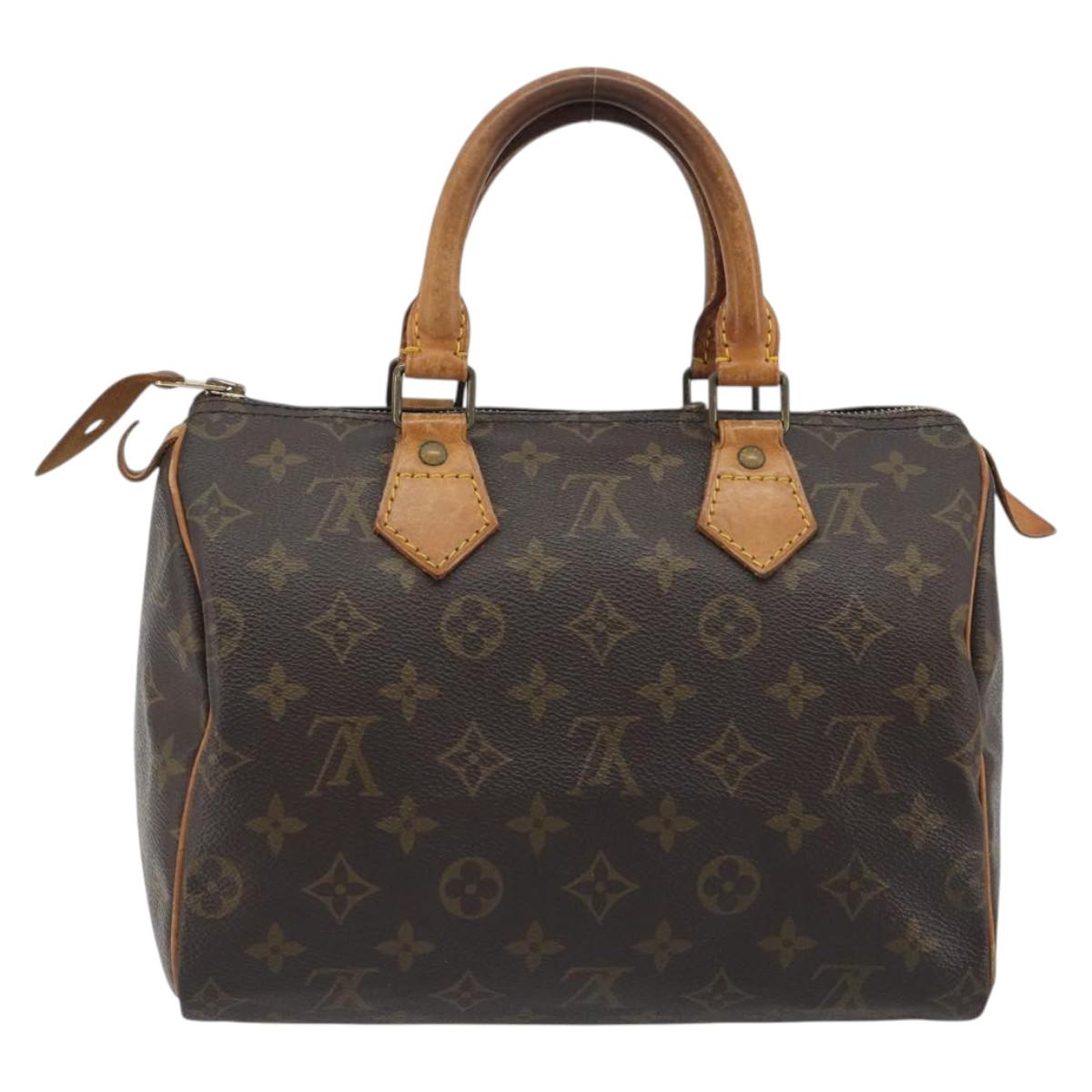 LOUIS VUITTON Monogram Speedy 25 Hand Bag M41528 LV Auth ka5502A