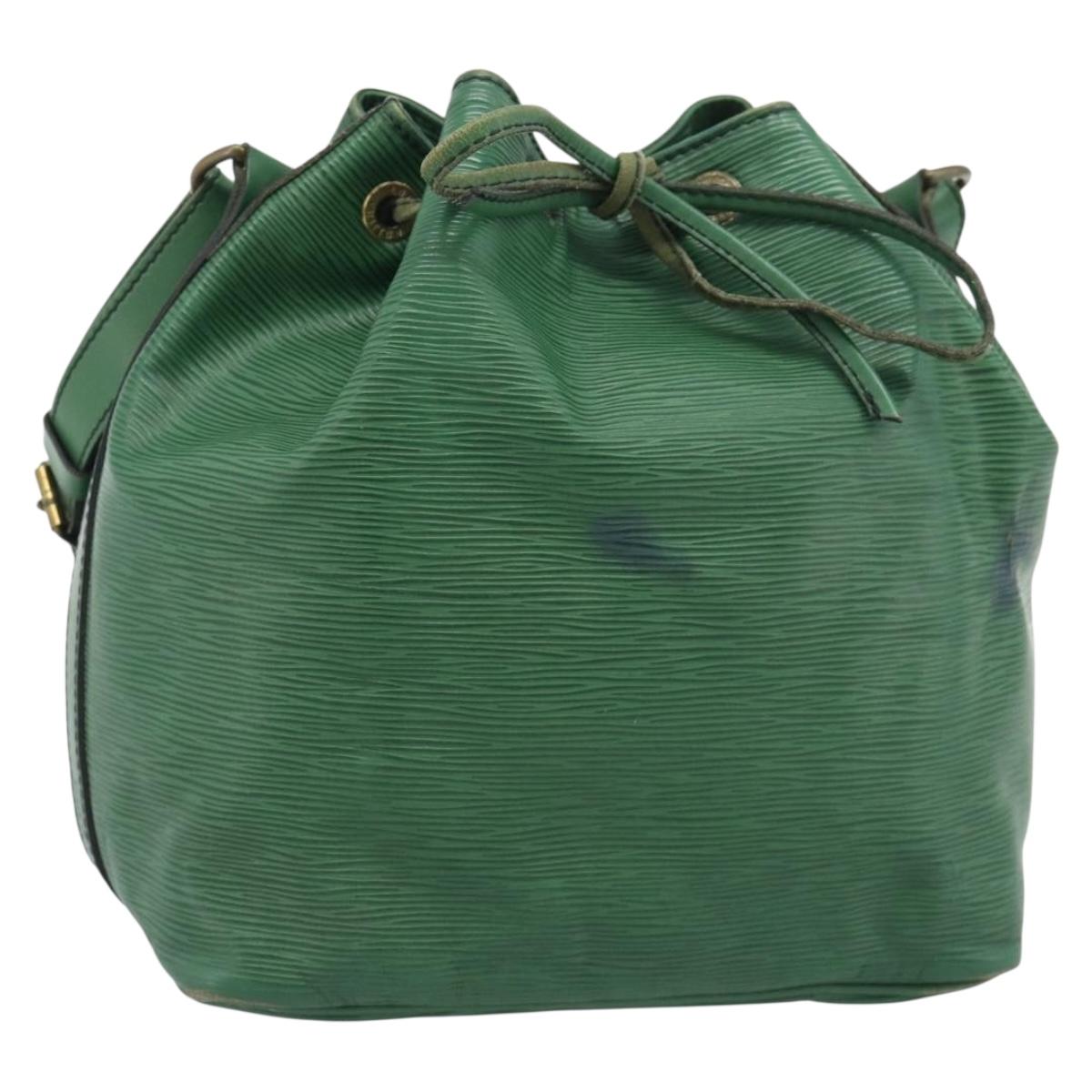 LOUIS VUITTON Epi Petit Noe Shoulder Bag Green M44104 LV Auth ka5509