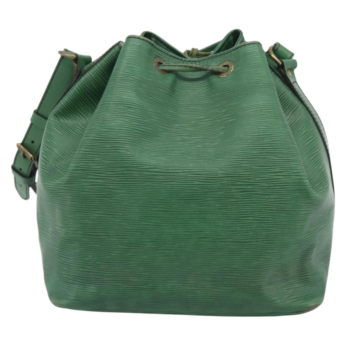 LOUIS VUITTON Epi Petit Noe Shoulder Bag Green M44104 LV Auth ka5509