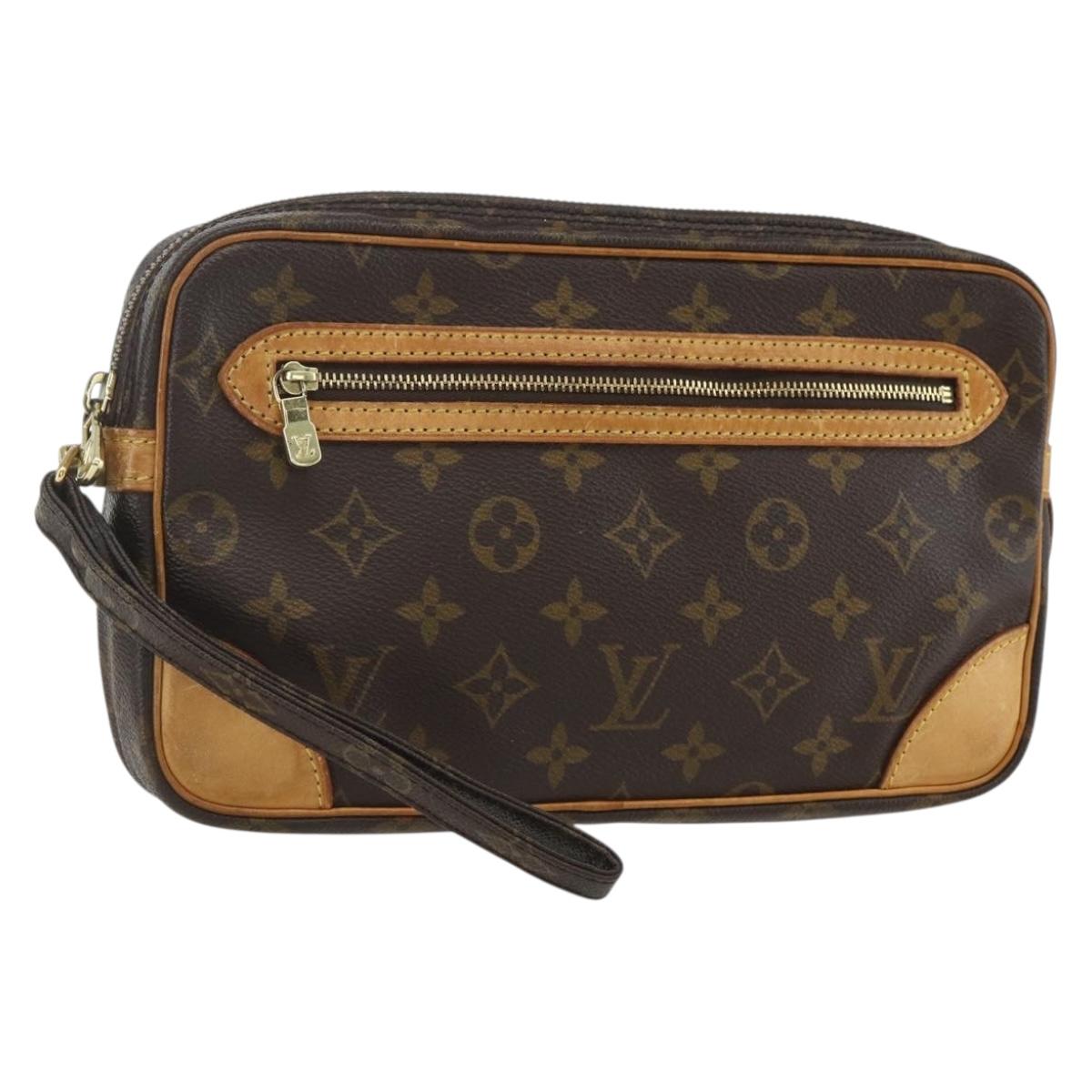 LOUIS VUITTON Monogram Marly Dragonne GM Clutch Bag M51825 LV Auth ka551