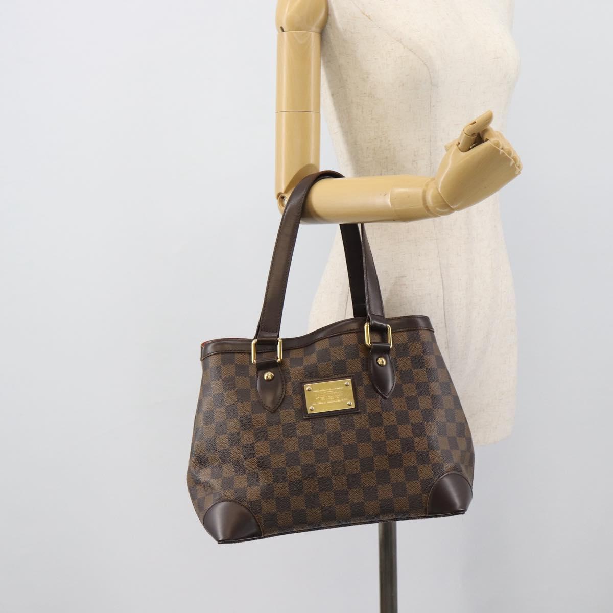 LOUIS VUITTON Damier Ebene Hampstead PM Tote Bag N51205 LV Auth ka5516