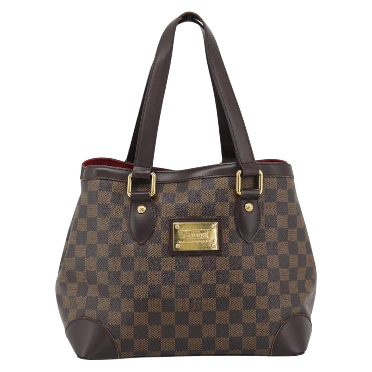 LOUIS VUITTON Damier Ebene Hampstead PM Tote Bag N51205 LV Auth ka5516