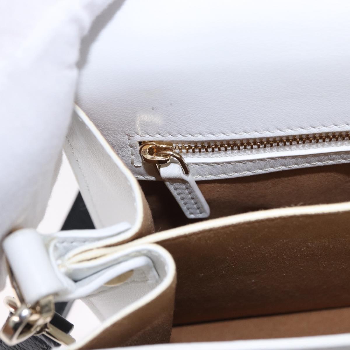 MCM Vicetos Shoulder Bag Leather Brown Gold Tone Auth ka5518A