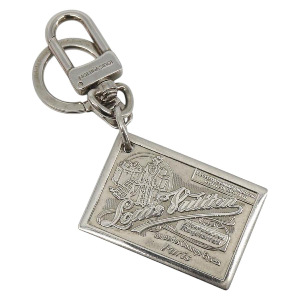LOUIS VUITTON Porte Cles Jean Key Holder Metal Silver M65374 LV Auth ka5525