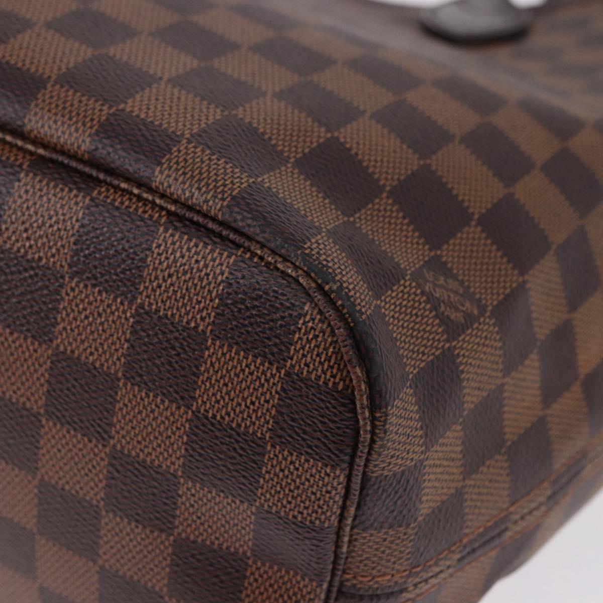 LOUIS VUITTON Damier Ebene Neverfull MM Tote Bag N51105 LV Auth ka5529V
