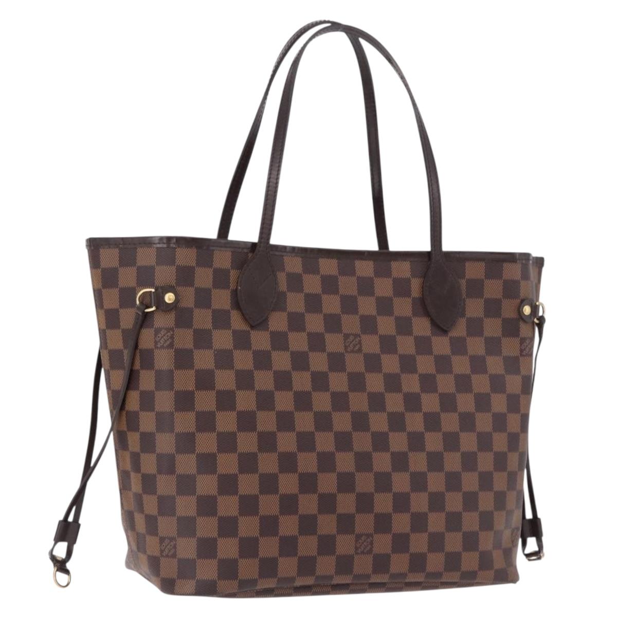 LOUIS VUITTON Damier Ebene Neverfull MM Tote Bag N51105 LV Auth ka5529V