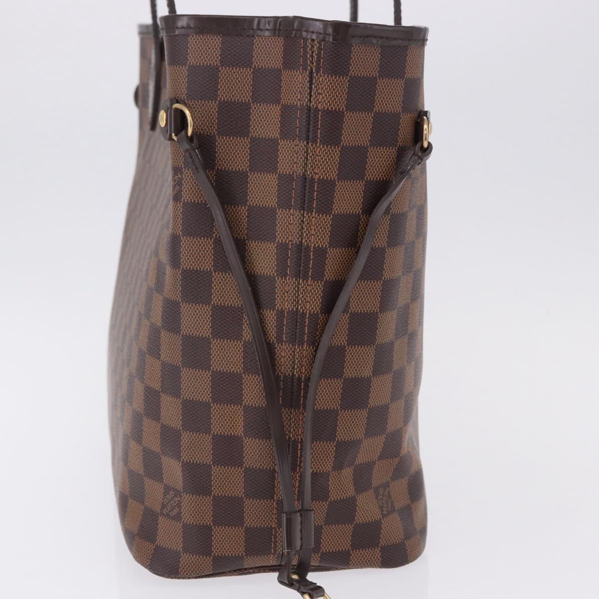 LOUIS VUITTON Damier Ebene Neverfull MM Tote Bag N51105 LV Auth ka5529V