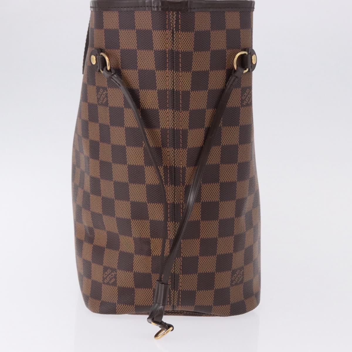 LOUIS VUITTON Damier Ebene Neverfull MM Tote Bag N51105 LV Auth ka5529V