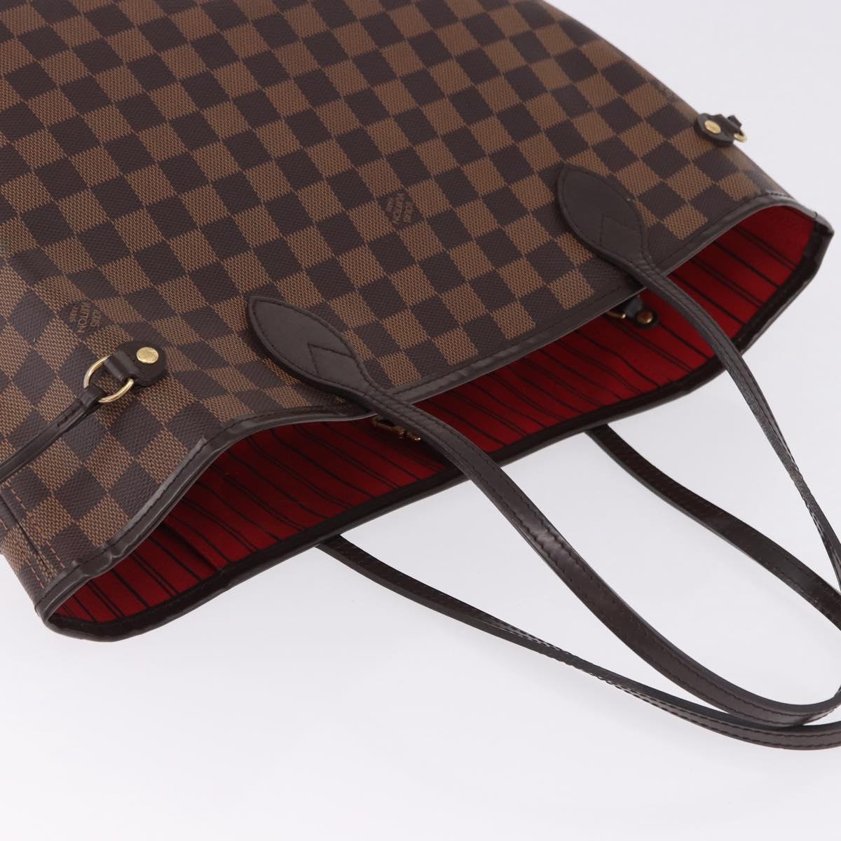 LOUIS VUITTON Damier Ebene Neverfull MM Tote Bag N51105 LV Auth ka5529V