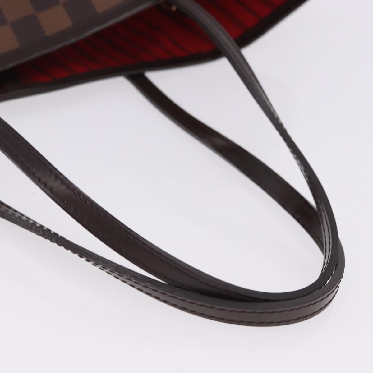 LOUIS VUITTON Damier Ebene Neverfull MM Tote Bag N51105 LV Auth ka5529V
