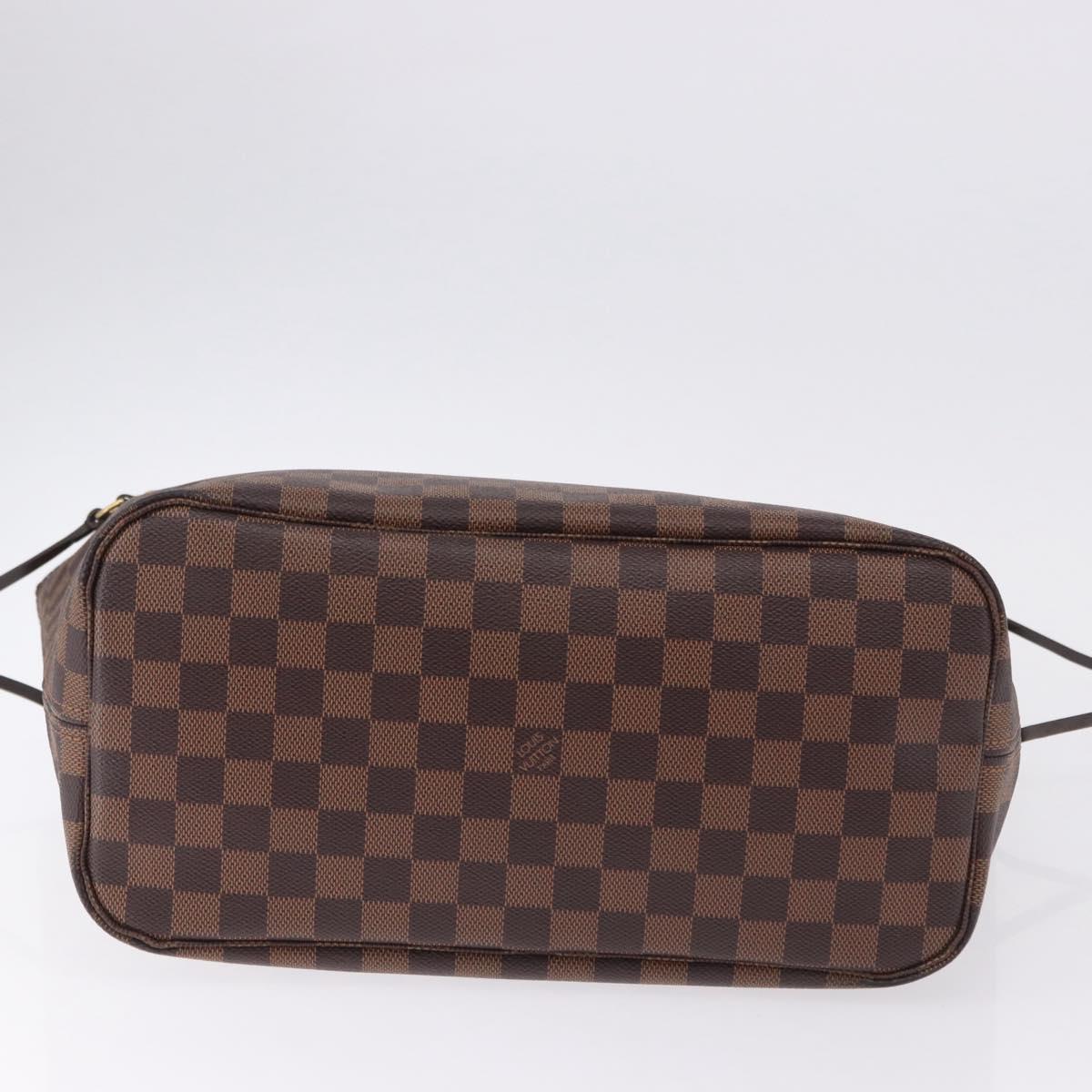 LOUIS VUITTON Damier Ebene Neverfull MM Tote Bag N51105 LV Auth ka5529V