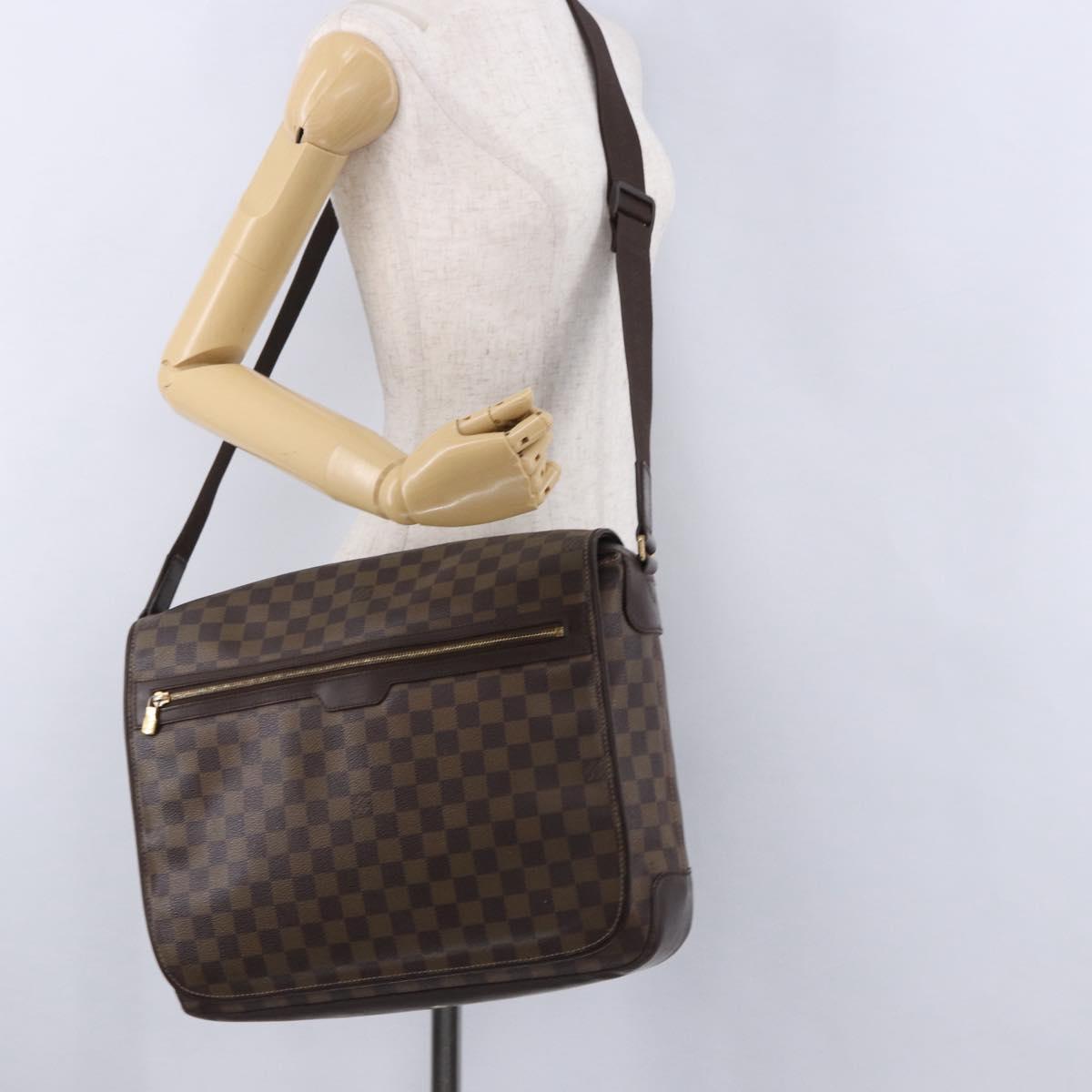 LOUIS VUITTON Damier Ebene Spencer Shoulder Bag N58021 LV Auth ka5530