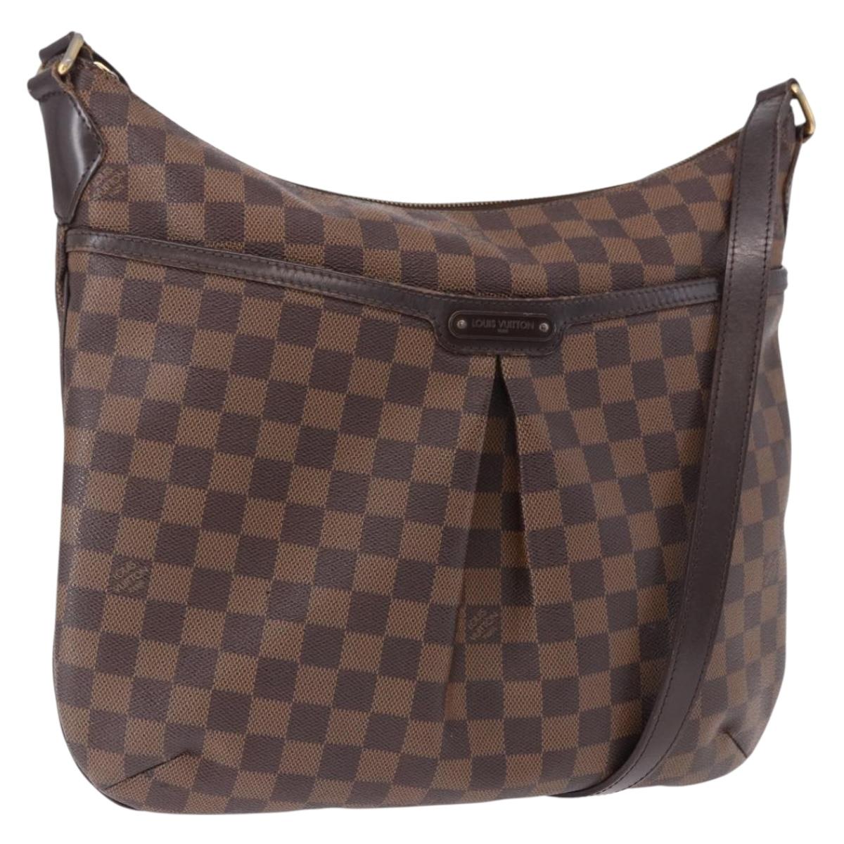 LOUIS VUITTON Damier Ebene Bloomsbury GM Shoulder Bag N42250 LV Auth ka5536
