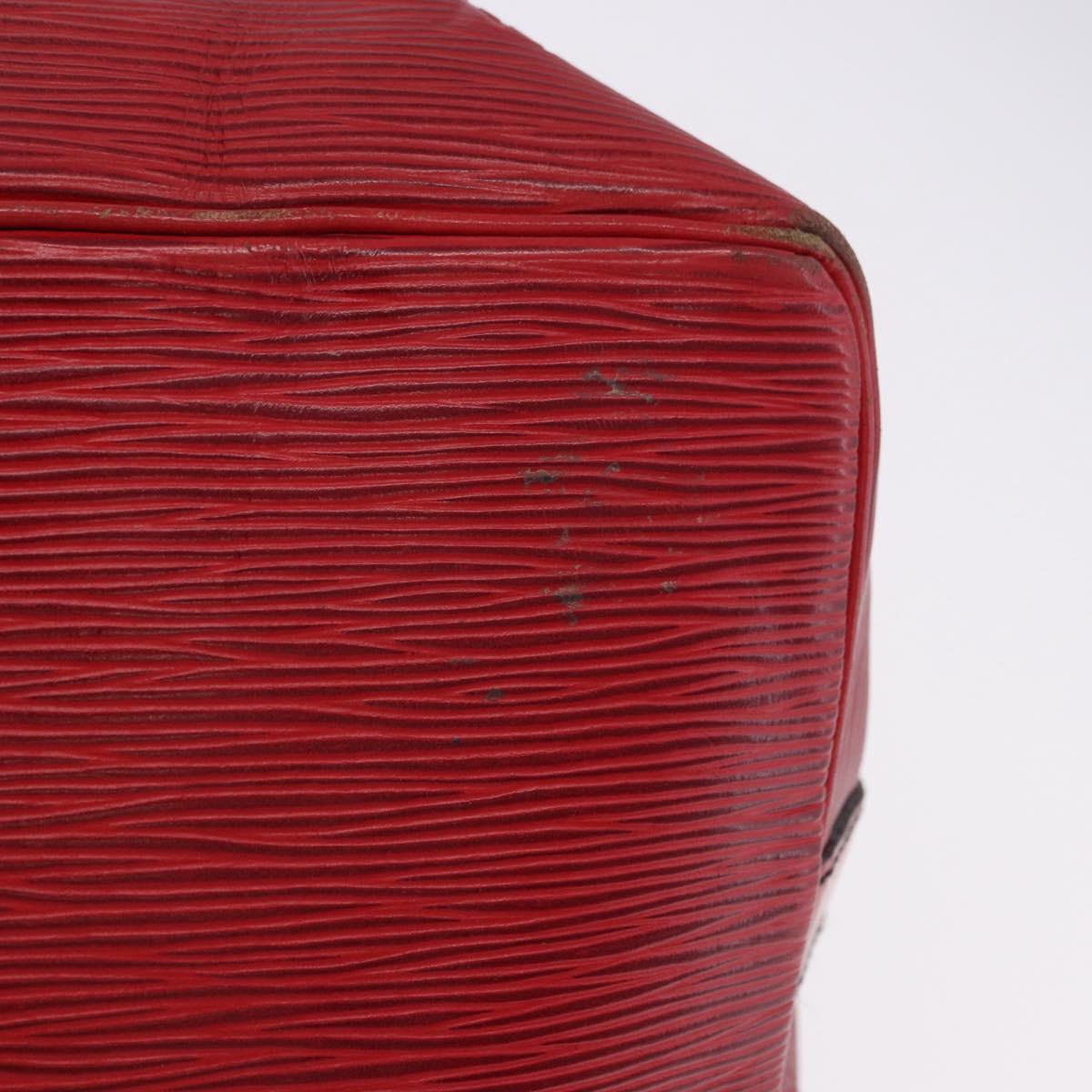 LOUIS VUITTON Epi Petit Noe Shoulder Bag Red M44107 LV Auth ka5541