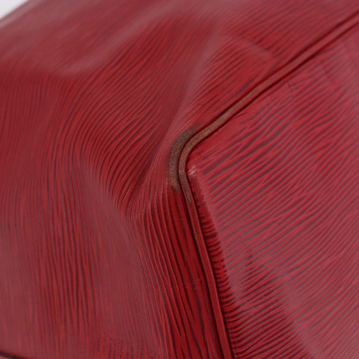 LOUIS VUITTON Epi Petit Noe Shoulder Bag Red M44107 LV Auth ka5541