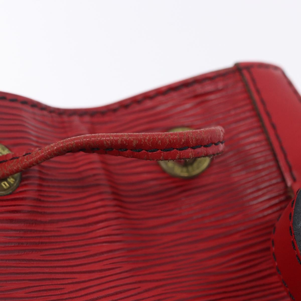 LOUIS VUITTON Epi Petit Noe Shoulder Bag Red M44107 LV Auth ka5541