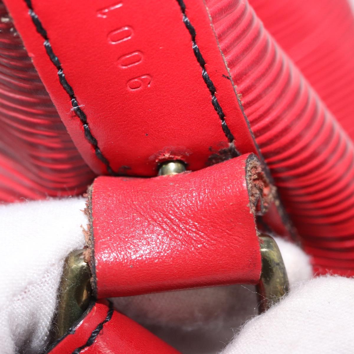 LOUIS VUITTON Epi Petit Noe Shoulder Bag Red M44107 LV Auth ka5541