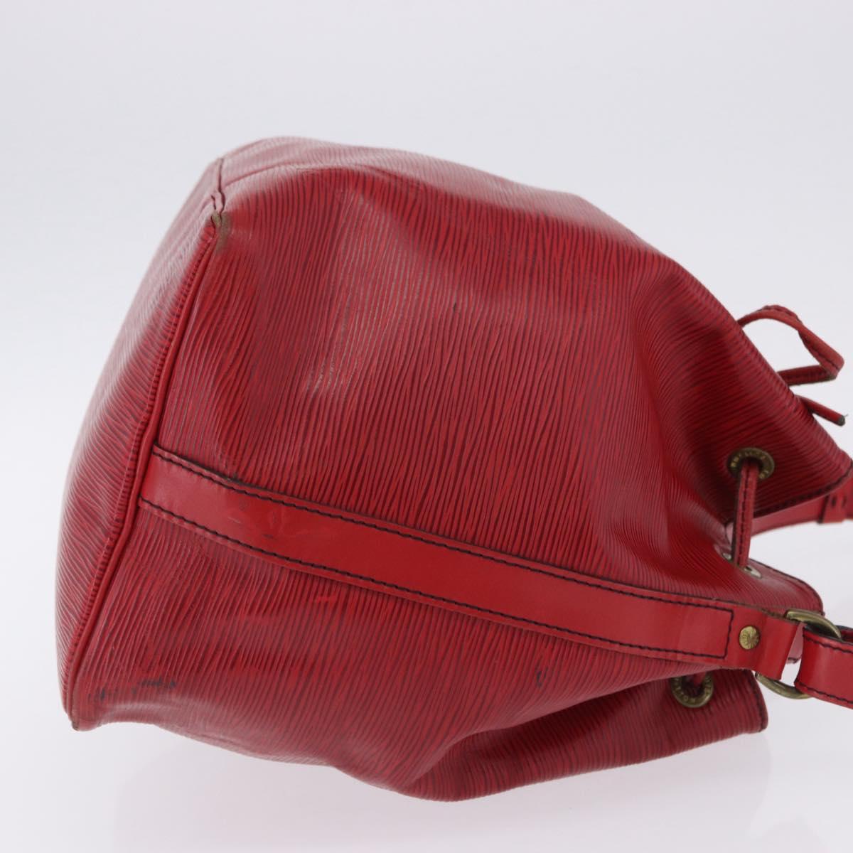 LOUIS VUITTON Epi Petit Noe Shoulder Bag Red M44107 LV Auth ka5541