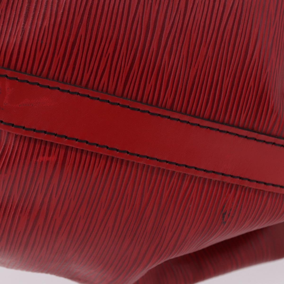 LOUIS VUITTON Epi Petit Noe Shoulder Bag Red M44107 LV Auth ka5541