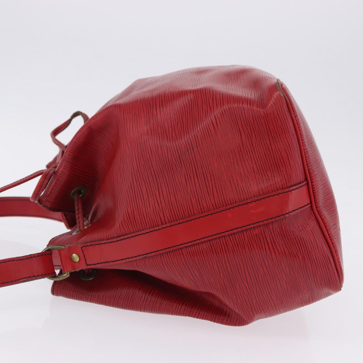 LOUIS VUITTON Epi Petit Noe Shoulder Bag Red M44107 LV Auth ka5541
