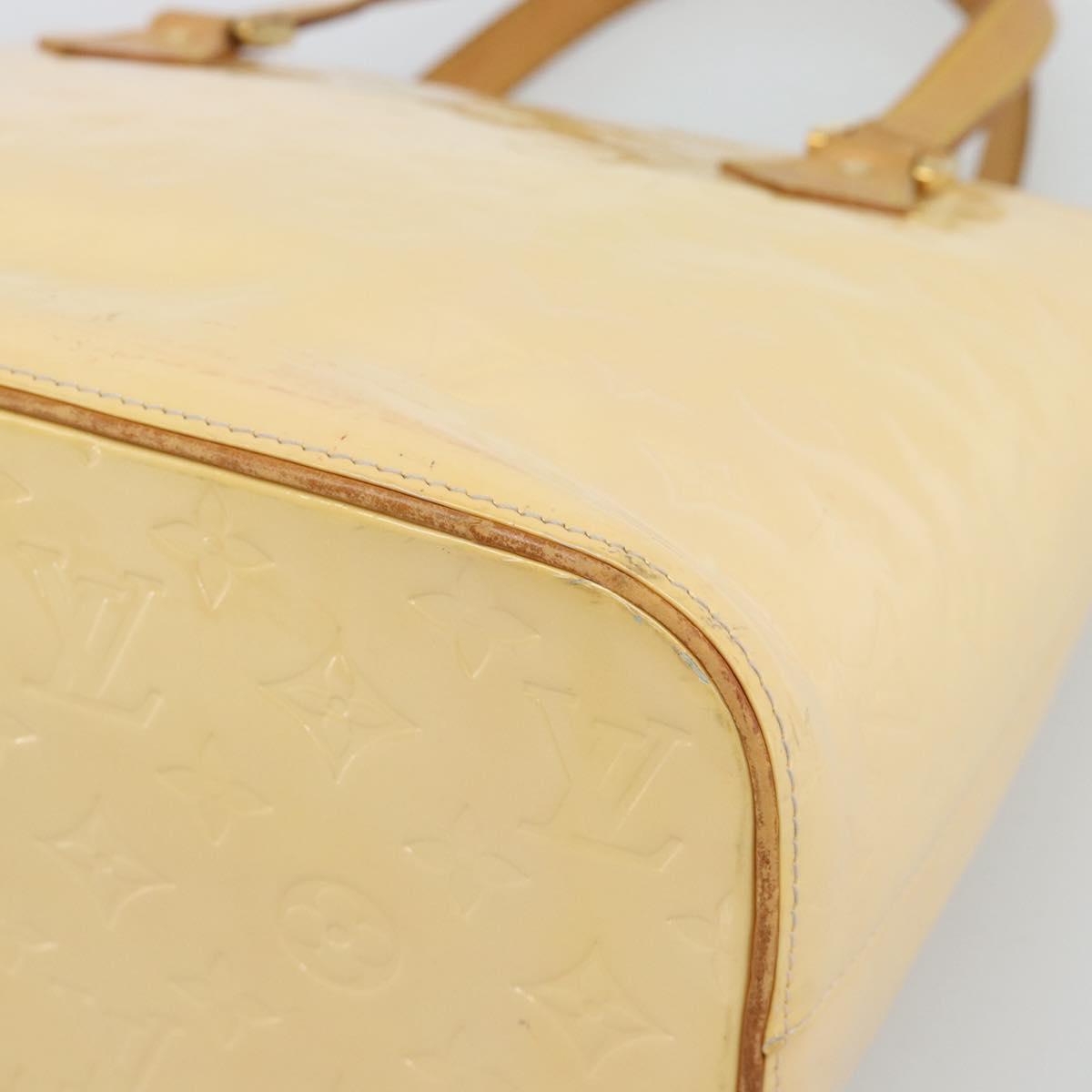 LOUIS VUITTON Monogram Vernis Houston Bag Marshmallow Pink M91302 LV Auth ka5542