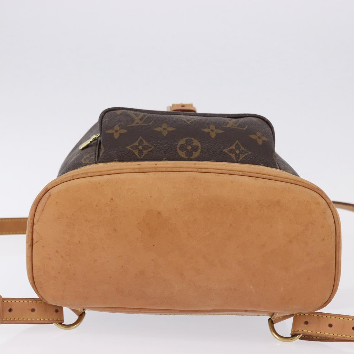 LOUIS VUITTON Monogram Montsouris MM Backpack M51136 LV Auth ka5549A