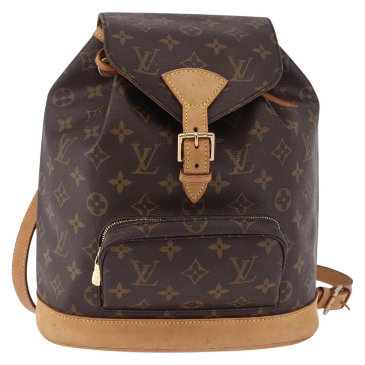 LOUIS VUITTON Monogram Montsouris MM Backpack M51136 LV Auth ka5549A
