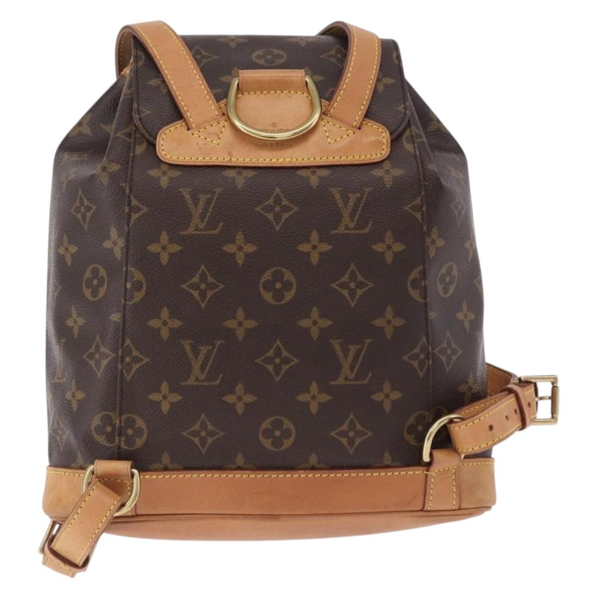 LOUIS VUITTON Monogram Montsouris MM Backpack M51136 LV Auth ka5549A