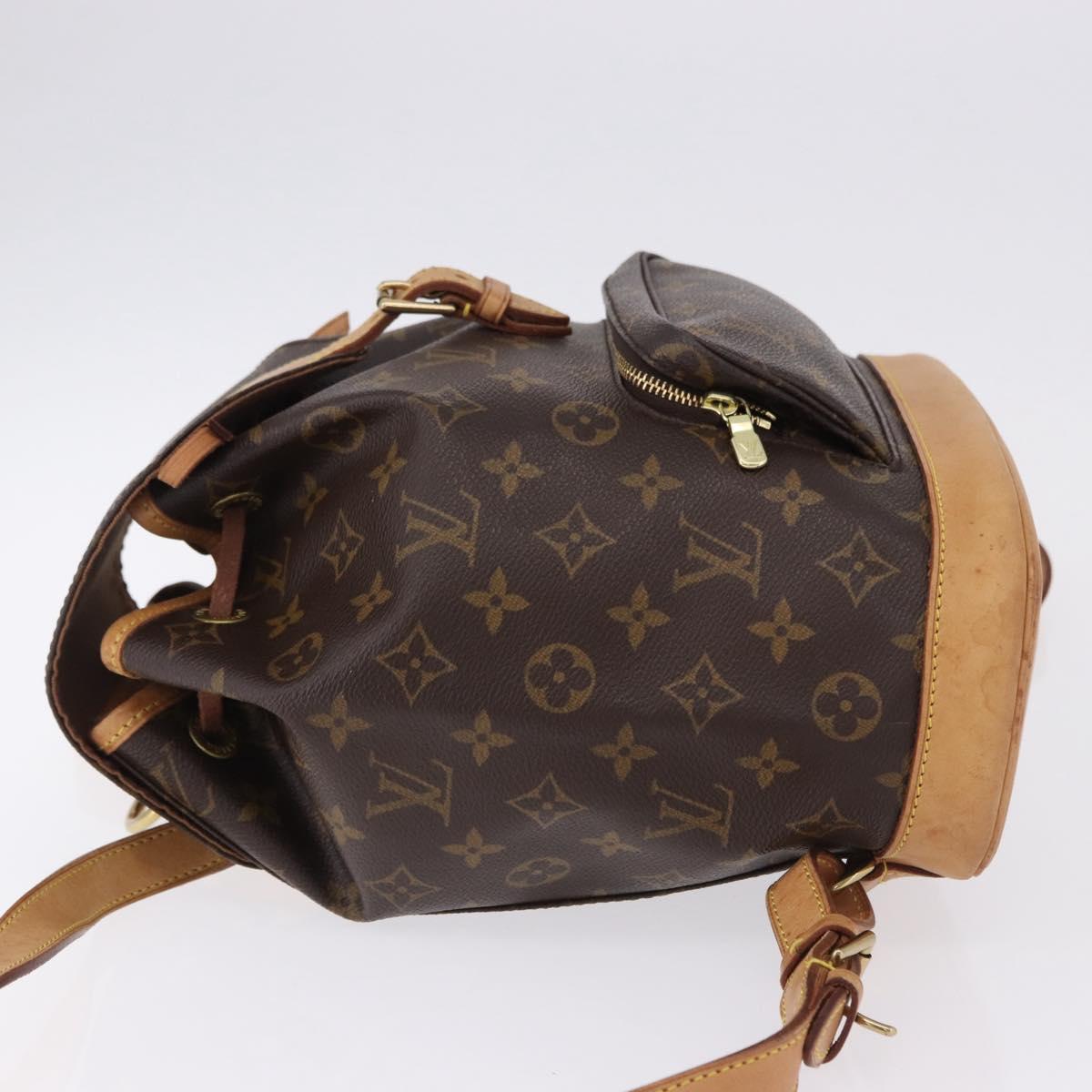 LOUIS VUITTON Monogram Montsouris MM Backpack M51136 LV Auth ka5549A