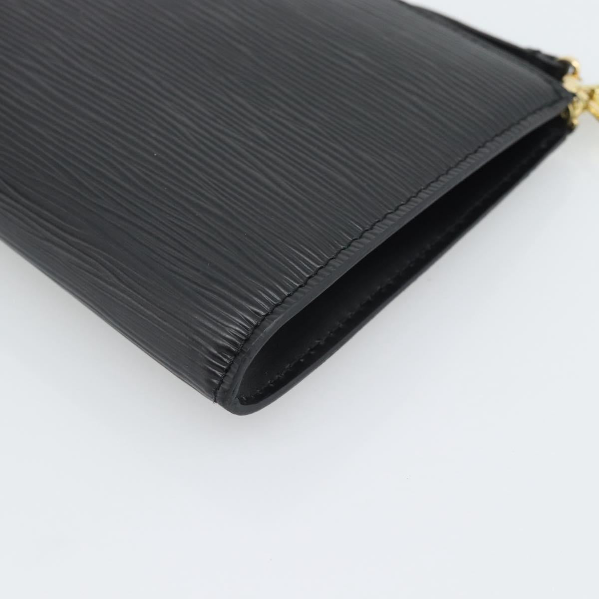 LOUIS VUITTON Epi Pochette Accessoires Accessory Pouch Black M52982 Auth ka5553