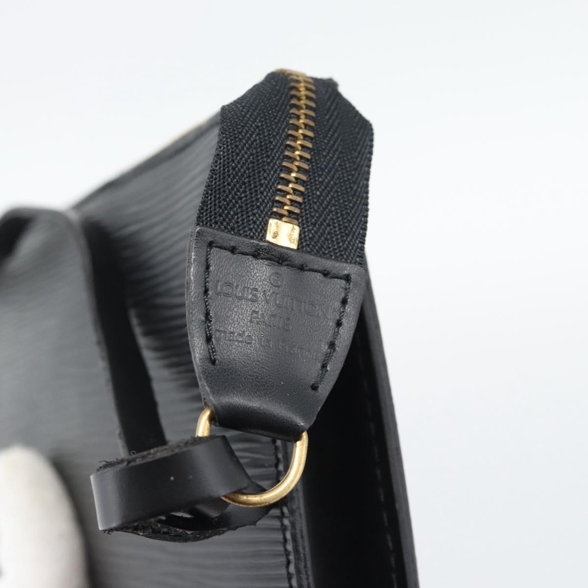 LOUIS VUITTON Epi Pochette Accessoires Accessory Pouch Black M52982 Auth ka5553