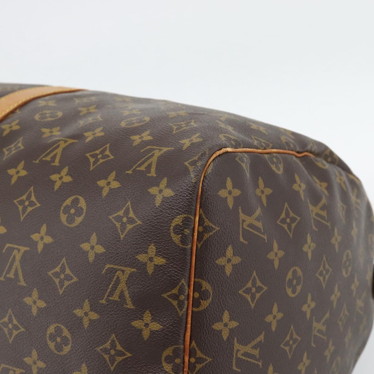 LOUIS VUITTON Monogram Keepall 55 Boston Bag M41424 LV Auth ka5557